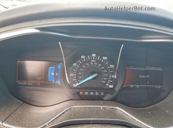 3FA6P0VP0HR331643 2017 FORD FUSION Burgundy ხელსაწყოთა პანელის ხედი