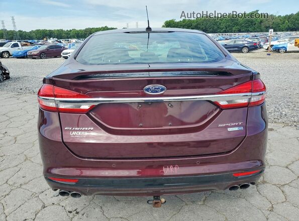 3FA6P0VP0HR331643 2017 FORD FUSION Burgundy უკანა ხედი
