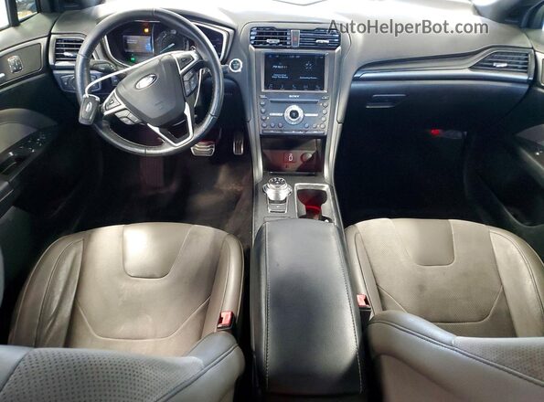 3FA6P0VP2HR195368 2017 FORD FUSION White Вид панелі приладів