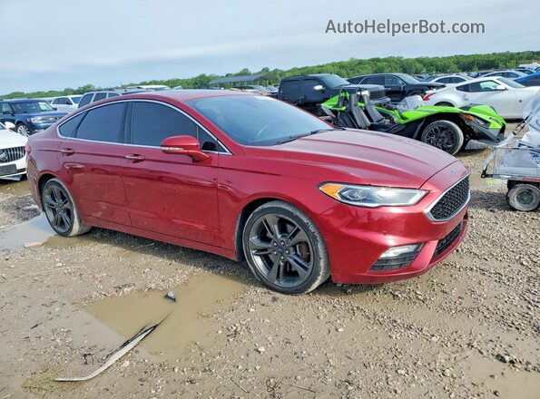 3FA6P0VP2HR249378 2017 FORD FUSION Красный Передняя правая четверть