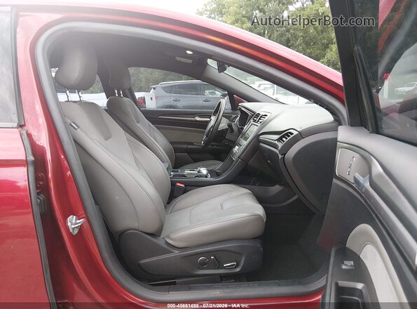 3FA6P0VP4HR176918 2017 FORD FUSION Red Vista interior delantera