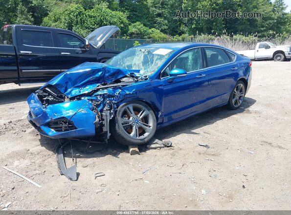 3FA6P0VP5HR211613 2017 FORD FUSION Blue Vista tres cuartos delantera izquierda