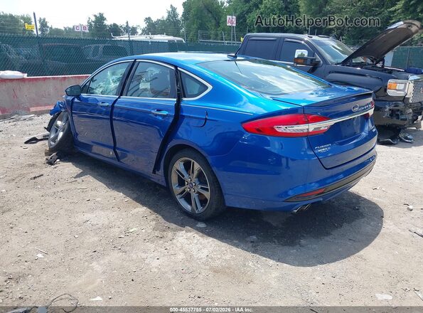 3FA6P0VP5HR211613 2017 FORD FUSION Blue Trasero izquierdo