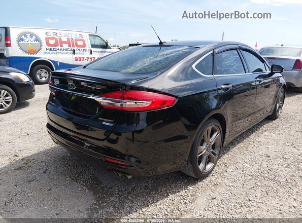 3FA6P0VP5HR298638 2017 FORD FUSION Черный Задняя правая четверть