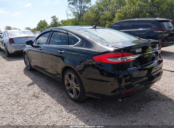 3FA6P0VP5HR298638 2017 FORD FUSION Черный Задняя левая четверть