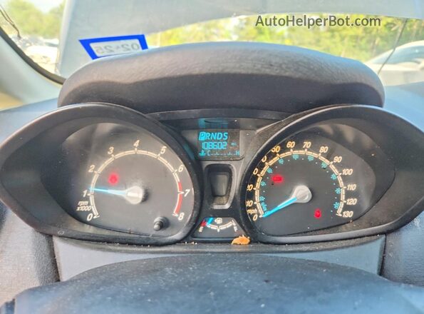 3FADP4AJ0GM205987 2016 FORD FIESTA Black Vista del cuadro de instrumentos