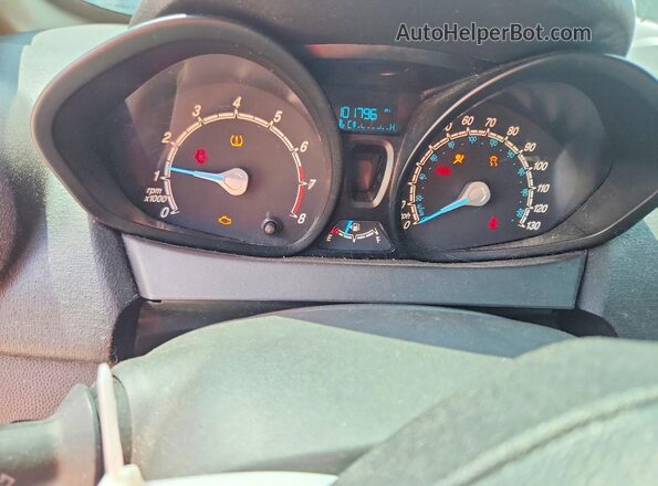 3FADP4AJ5HM130348 2017 FORD FIESTA Silver Вид щитка приладів