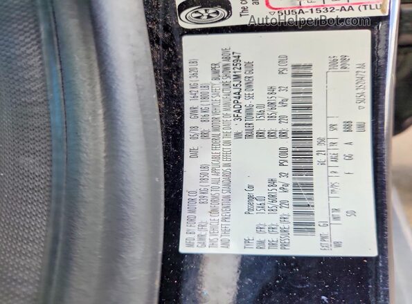3FADP4AJ5JM125947 2018 FORD FIESTA Black Շարժիչի բաժամունքի տեսք