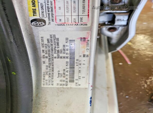 3FADP4AJ6GM162255 2016 FORD FIESTA Silver ძრავის განყოფილების ხედი