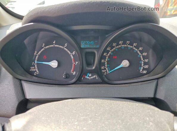 3FADP4AJ8JM100475 2018 FORD FIESTA White Widok zestawu wskaźników