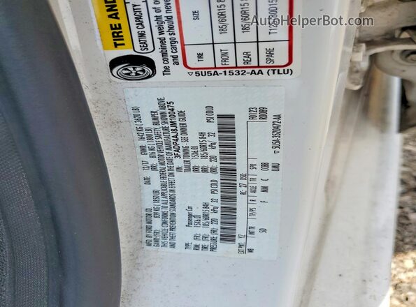 3FADP4AJ8JM100475 2018 FORD FIESTA White Widok komory silnika