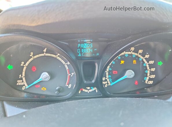 3FADP4AJ9KM160041 2019 FORD FIESTA White Instrument cluster view