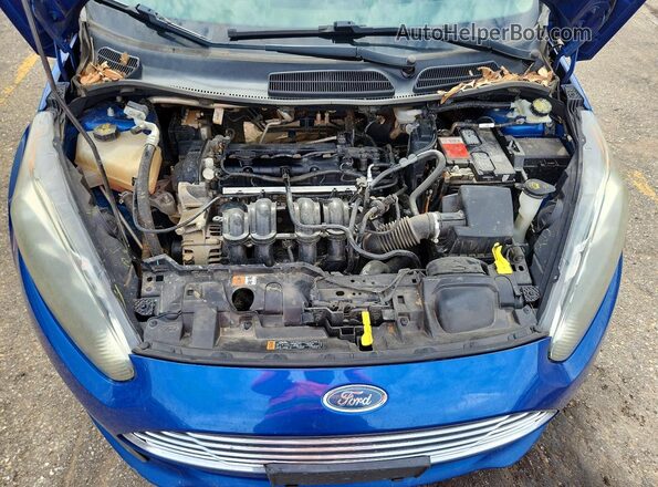 3FADP4BJ0JM129757 2018 FORD FIESTA Blue Widok wnętrza z tyłu