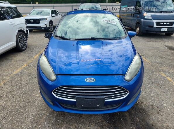 3FADP4BJ0JM129757 2018 FORD FIESTA Blue Widok z przodu