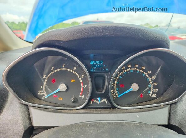 3FADP4BJ0JM129757 2018 FORD FIESTA Blue Widok zestawu wskaźników