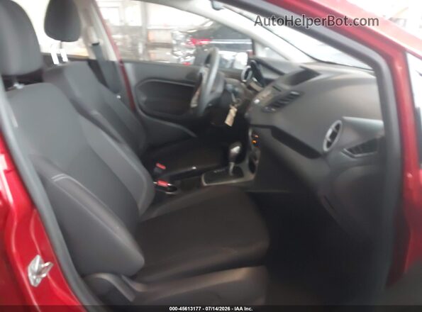 3FADP4BJ0KM144292 2019 FORD FIESTA Красный Вид салона спереди