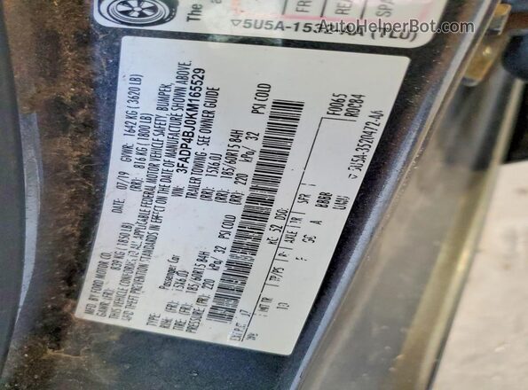 3FADP4BJ0KM165529 2019 FORD FIESTA Gray Շարժիչի բաժամունքի տեսք
