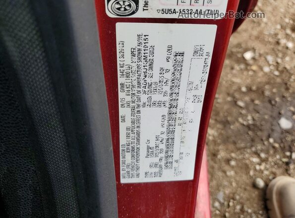 3FADP4BJ1GM119151 2016 FORD FIESTA Maroon ძრავის განყოფილების ხედი