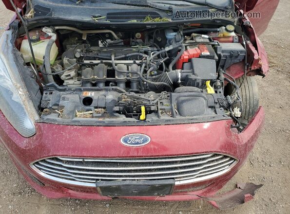 3FADP4BJ1GM119151 2016 FORD FIESTA Maroon უკანა სალონის ხედი
