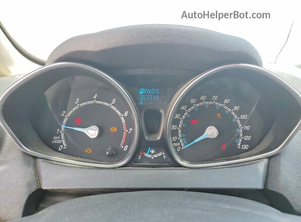 3FADP4BJ1HM156833 2017 FORD FIESTA Silver Widok zestawu wskaźników