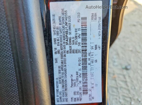 3FADP4BJ1JM142355 2018 FORD FIESTA Black ძრავის განყოფილების ხედი