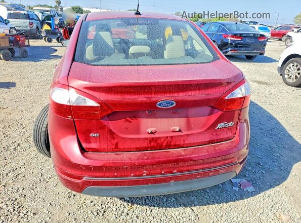 3FADP4BJ2HM113036 2017 FORD FIESTA Burgundy Вид ззаду
