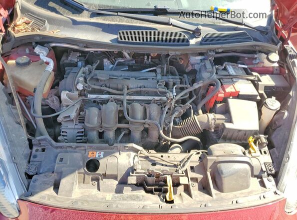 3FADP4BJ2HM113036 2017 FORD FIESTA Burgundy Вид задньої частини салону