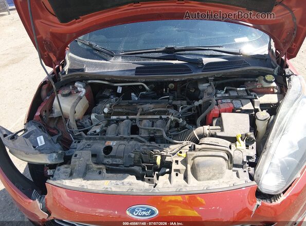 3FADP4BJ2KM163703 2019 FORD FIESTA Red უკანა ხედი