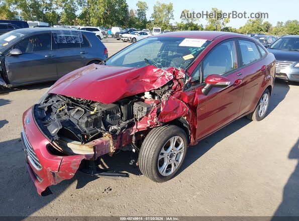 3FADP4BJ3GM193123 2016 FORD FIESTA Red Առջևի ձախ երեք քառորդ տեսարան