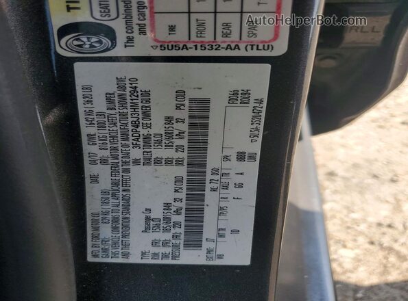 3FADP4BJ3HM129410 2017 FORD FIESTA Gray Widok komory silnika