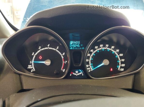 3FADP4BJ3HM135031 2017 FORD FIESTA Blue Instrument cluster view
