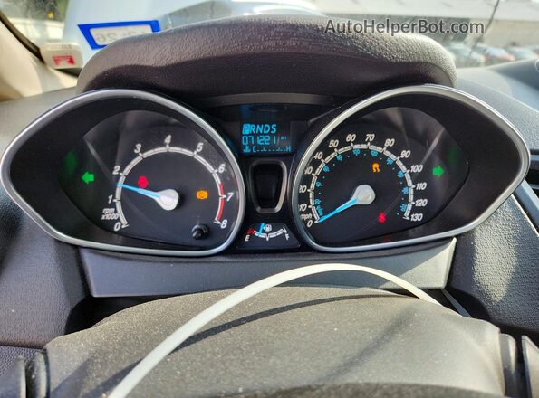 3FADP4BJ3KM129639 2019 FORD FIESTA White Вид щитка приладів
