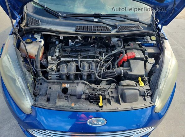 3FADP4BJ4JM129745 2018 FORD FIESTA Синий Вид задней части салона