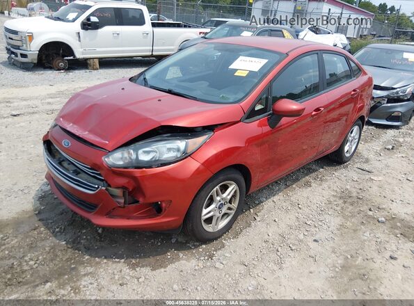 3FADP4BJ4KM160995 2019 FORD FIESTA Red Front left