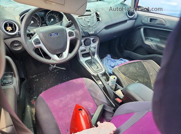 3FADP4BJ5JM100805 2018 FORD FIESTA Red Widok deski rozdzielczej