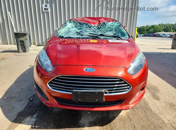 3FADP4BJ5JM100805 2018 FORD FIESTA Red Widok z przodu