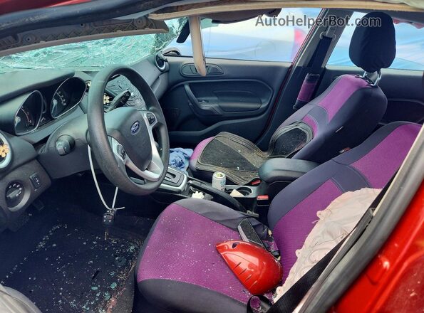 3FADP4BJ5JM100805 2018 FORD FIESTA Red Widok wnętrza z przodu