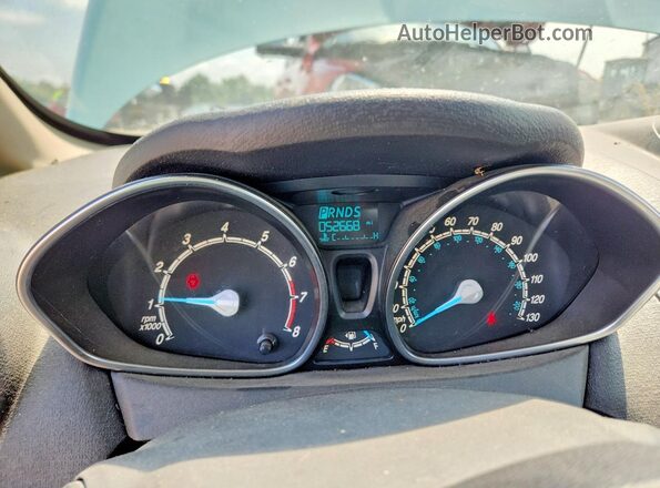 3FADP4BJ6HM147206 2017 FORD FIESTA Бирюзовый Вид щитка приборов