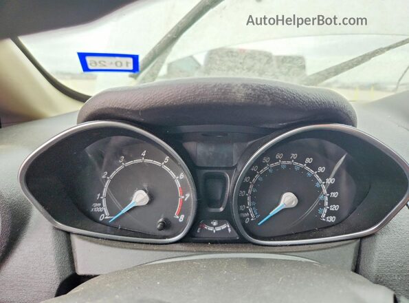 3FADP4BJ6KM106808 2019 FORD FIESTA White Widok zestawu wskaźników