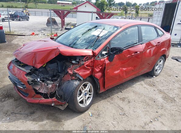 3FADP4BJ6KM108901 2019 FORD FIESTA Red Առջևի ձախ երեք քառորդ տեսարան