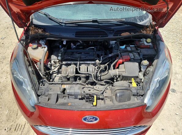 3FADP4BJ6KM166216 2019 FORD FIESTA Red ძრავის განყოფილების ხედი