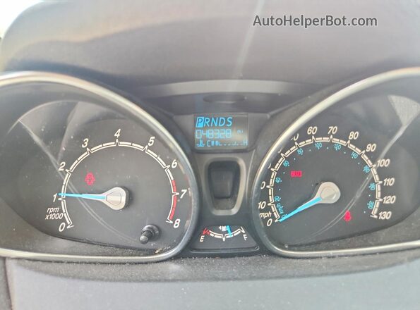 3FADP4BJ6KM166216 2019 FORD FIESTA Red ხელსაწყოთა პანელის ხედი