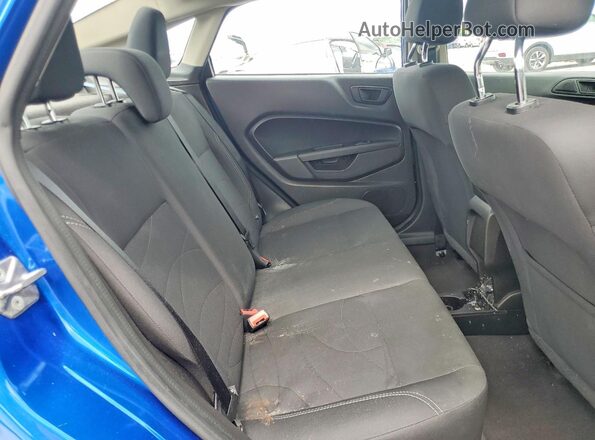 3FADP4BJ7JM126354 2018 FORD FIESTA Blue Rear seats view