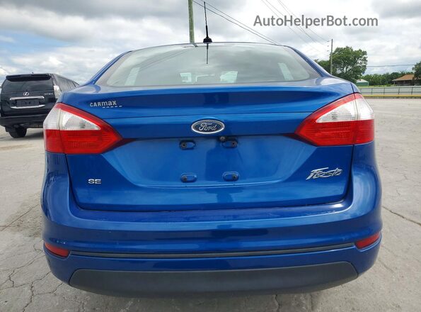 3FADP4BJ7JM126354 2018 FORD FIESTA Blue Rear view