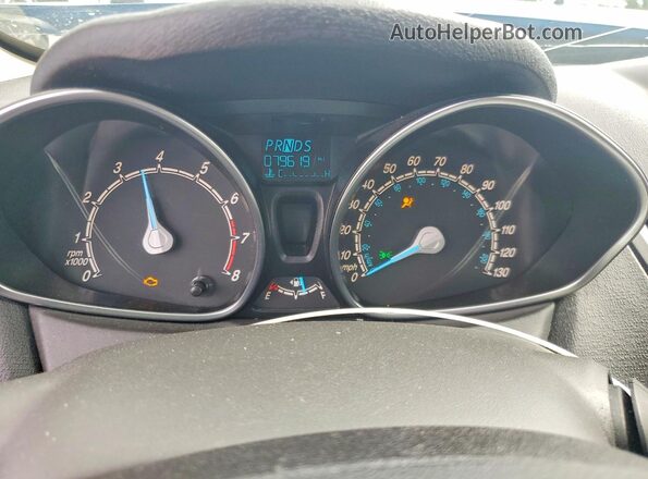 3FADP4BJ7JM126354 2018 FORD FIESTA Blue Instrument cluster view