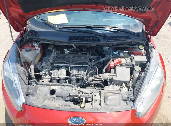 3FADP4BJ7JM142537 2018 FORD FIESTA Red Вид ззаду