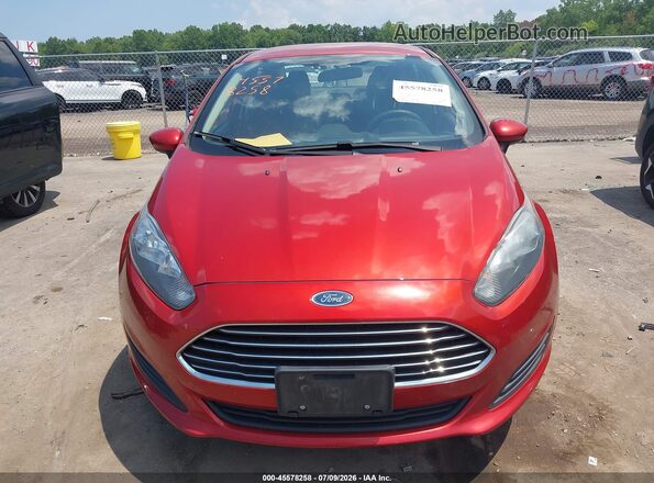 3FADP4BJ7JM142537 2018 FORD FIESTA Red Вид щитка приладів