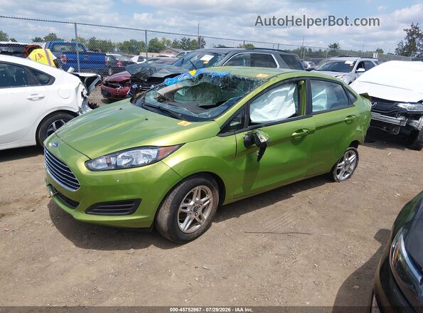 3FADP4BJ7KM129319 2019 FORD FIESTA Зеленый Передняя левая четверть