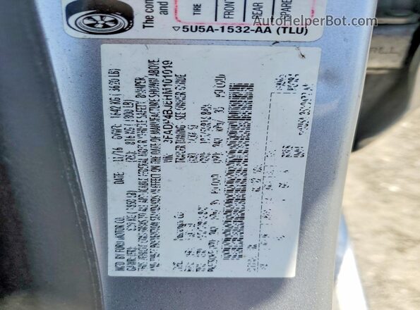 3FADP4BJ8HM101019 2017 FORD FIESTA Silver Engine compartment view