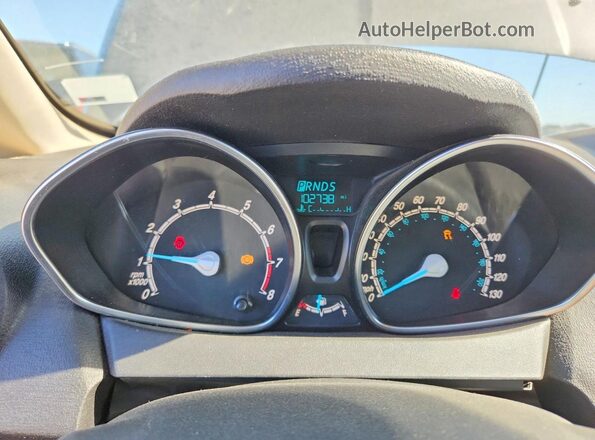 3FADP4BJ8HM145229 2017 FORD FIESTA Gray Widok zestawu wskaźników